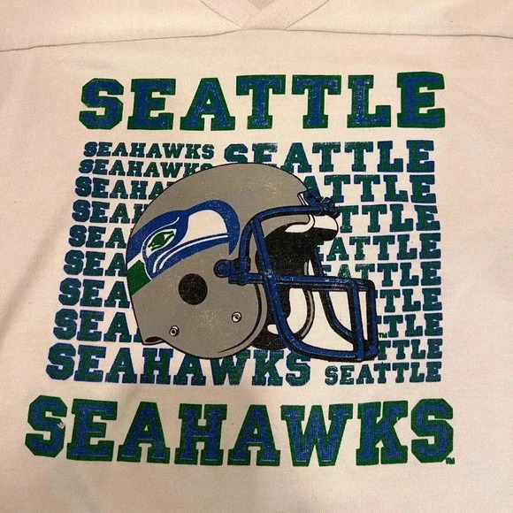 VINTAGE | 1970’s Seahawks | Jersey Style Men’s Shirt | Size XL - Picture 2 of 9
